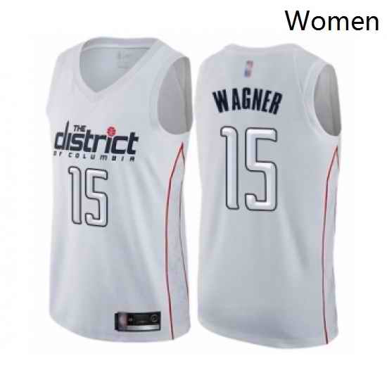 Womens Washington Wizards 15 Moritz Wagner Swingman White Basketball Jersey City Edition